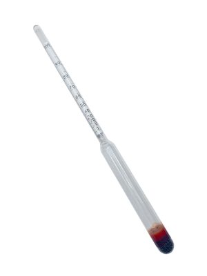 A hydrometer used for measuring the abv in spirits.
