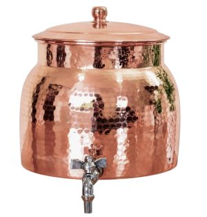 Hand-hammered Copper Water Dispenser (8L)
