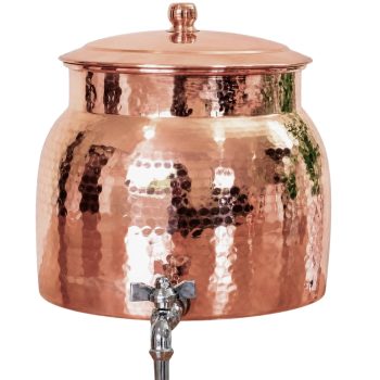 Hand-hammered Copper Water Dispenser (8L)