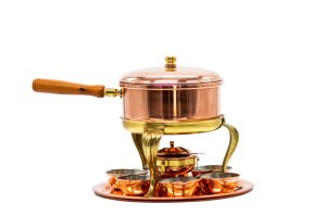 Copper Fondue Set