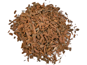 Chinchona bark cut into small chips